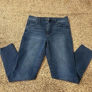 American Eagle Outfitters Dark Blue Straight Leg Jeans